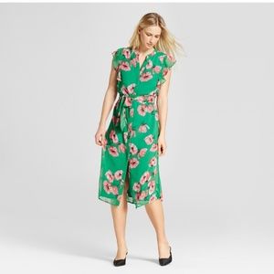 Womens ruffle sleeve midi dress-who what wear